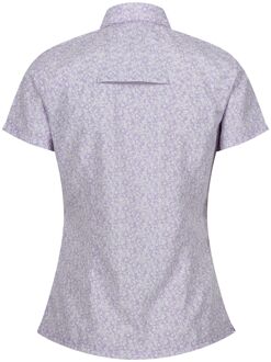 Regatta Dames mindano viii overhemd met ditsy print en korte mouwen Lila