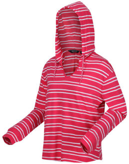 Regatta Dames minerve stripe v hals hoodie Roze - 44