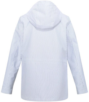 Regatta Dames nahla stripe waterdichte jas - maat 40 Grijs