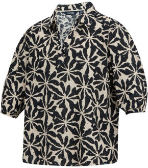 Regatta Dames nofino abstract bloemen overhemd Beige - 38