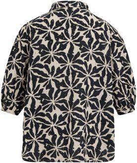 Regatta Dames Nofino Abstract Bloemen Shirt (Beige) - EU 44 / UK 16