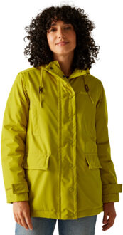 Regatta Dames orla kiely effen halflang waterdicht jasje - maat 38 Groen