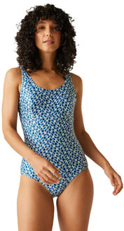 Regatta Dames orla kiely jasmine bloem eèndelig zwempak - maat 46 Blauw