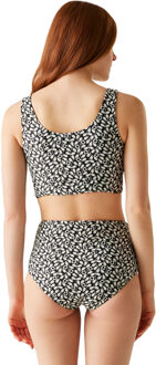 Regatta Dames orla kiely jasmine bloem omkeerbaar bikini Zwart
