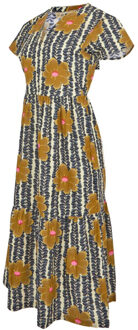 Regatta Dames orla kiely lotus tierende midi-jurk Geel - 34