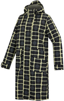 Regatta Dames orla kiely poppy waterdichte jas met lange lengte Zwart - 40