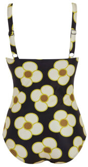 Regatta Dames orla kiely spinning flower eendelig zwempak Zwart - 38
