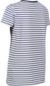 Regatta Dames Regatta Odalis II gestreept grafisch T-shirt in Strepen Wit/Navy