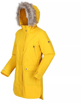Regatta Dames sabinka parka met bontrand Geel - 40