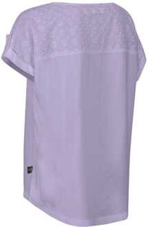 Regatta Dames-T-shirt Regatta Jaida Coolweave in Lila - maat EU 44 / UK 16