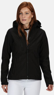Regatta Dames venturer 3-lagige membraan soft shell jacket - maat 40 Zwart