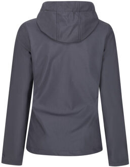 Regatta Dames venturer 3 layer hooded soft shell jacket - maat 46 Grijs