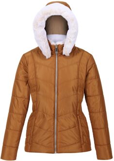 Regatta Dames wildrose gewatteerd hooded jacket Bruin - 40