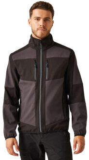 Regatta E-volve 2-laags soft shell-jack voor volwassenen Grijs