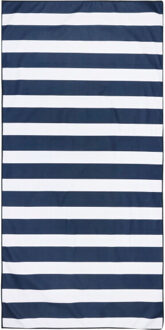 Regatta Gestreepte microvezel strandhanddoek Wit - One size