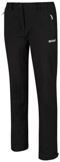 Regatta Geweldige outdoor dames geo softshell ii reguliere beenbroek Zwart - 46
