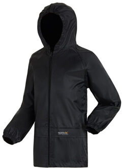 Regatta Geweldige outdoor kinder stormbreak waterbestendige jas Zwart - 176