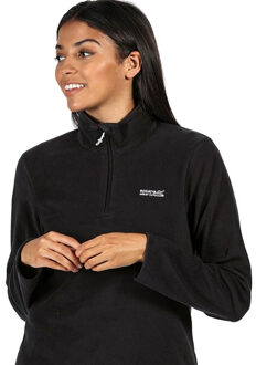 Regatta Geweldige outdoors dames sweetheart 1/4 zip fleece sweater Zwart - EU 54 /UK 26