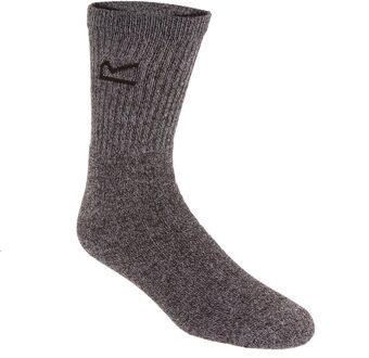 Regatta Geweldige Outdoors Heren Katoenen Rich Casual Sokken (3 per Verpakking) (Bruin) - One Size