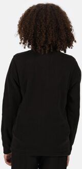 Regatta Geweldige Outdoors Kinder Hot Shot II Half Zip Fleece Hoodie (Black/Black) Zwart - 9-10J / 134-140cm