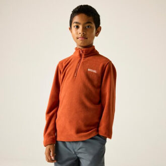 Regatta Geweldige outdoors kinder hot shot ii half zip fleece hoodie Rood - 140/146