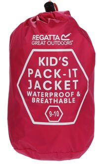 Regatta Groot Buitenshuis Kinderen/Kinderen Pakket It Jasje III Waterdichte Packaway Zwart (Cabaret) - maat 5-6J / 110-116cm Veelkleurig