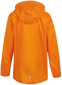Regatta Groot buitenshuis kinderen/kinderen pakket it jasje iii waterdichte packaway zwart Oranje