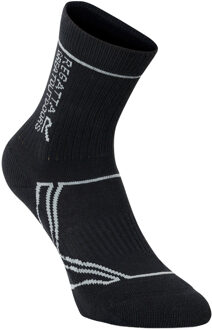 Regatta Grote Buitenkinderen/Kinderen 2 seizoenen Coolmax Trek & Trail Sokken (Zwart/Donker Staal)