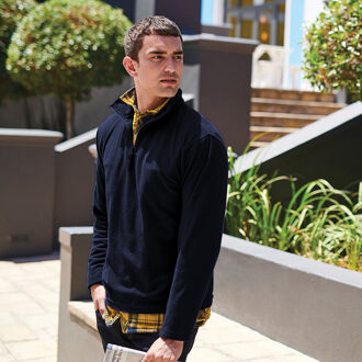 Regatta Heren 170 Series Anti-pill Zip Neck Micro Fleece (Donkere marine) - maat L Navy