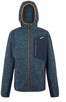 Regatta Heren Alven Full Zip Fleecejack (Maanlicht Denim/Navy Marl) Navy/blauw - S