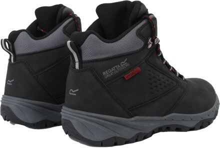 Regatta Heren Amble Waterdichte Wandelschoenen (Zwart/Rio Rood) - maat