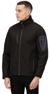 Regatta Heren arcola 3 layer soft shell jas Zwart - XXXL