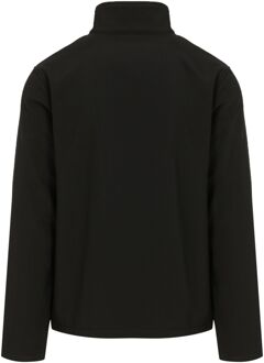 Regatta Heren Ascender Effen Dubbellaags Soft Shell Jas (Zwart/Minaalgrijs)