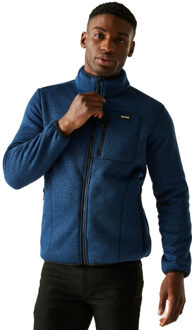 Regatta Heren barlee marl full zip fleecejack Blauw - L