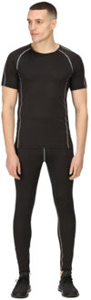 Regatta Heren base layer top met korte mouwen Zwart - XL