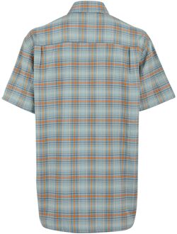 Regatta Heren begarno geruit overhemd met korte mouwen Groen