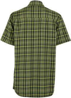 Regatta Heren Begarno Geruit Overhemd Met Korte Mouwen (Nefriet groen/zwart) - 2XL