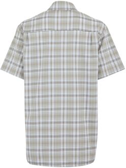 Regatta Heren begarno geruit overhemd met korte mouwen Wit