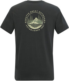 Regatta Heren Breezed Circle Berg T-Shirt (Asgrijs) - maat 3XL