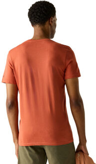 Regatta Heren breezed mountain flow t-shirt - maat M Rood