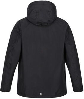 Regatta Heren calderdale iv waterdichte softshell wandeljas met capuchon Zwart - L