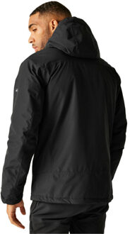 Regatta Heren caspen geïsoleerde waterdichte jas Zwart - XXL / XXXL