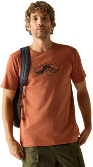 Regatta Heren cline ix mountain t-shirt - maat S Rood