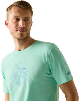 Regatta Heren cline ix sea wave t-shirt Groen - M