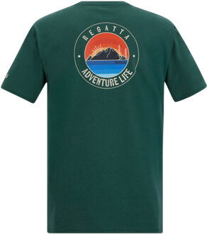 Regatta Heren Cline IX Sunrise T-Shirt (Mediterraan groen) - L