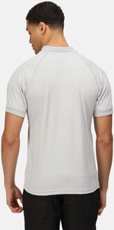Regatta Heren Coolweave Korte Mouwen Poloshirt (Zilvergrijs)