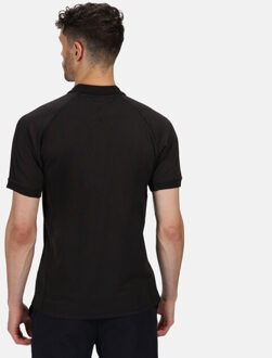 Regatta Heren coolweave korte mouwen poloshirt Zwart