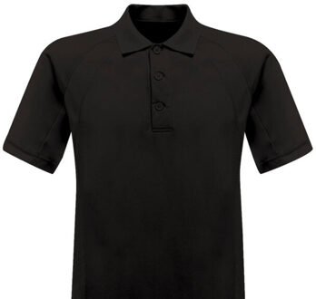 Regatta Heren coolweave vochtafvoerend poloshirt Zwart - XXL / XXXL