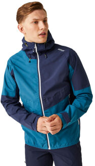 Regatta Heren deserto ii colour block waterdichte jas Blauw - XXXL