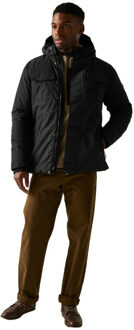 Regatta Heren eamont geïsoleerde waterdichte jas Zwart - XXL / XXXL